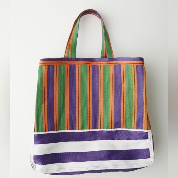 Oversized striped mesh market tote bag urban Outfitters - Picture 3 of 5
